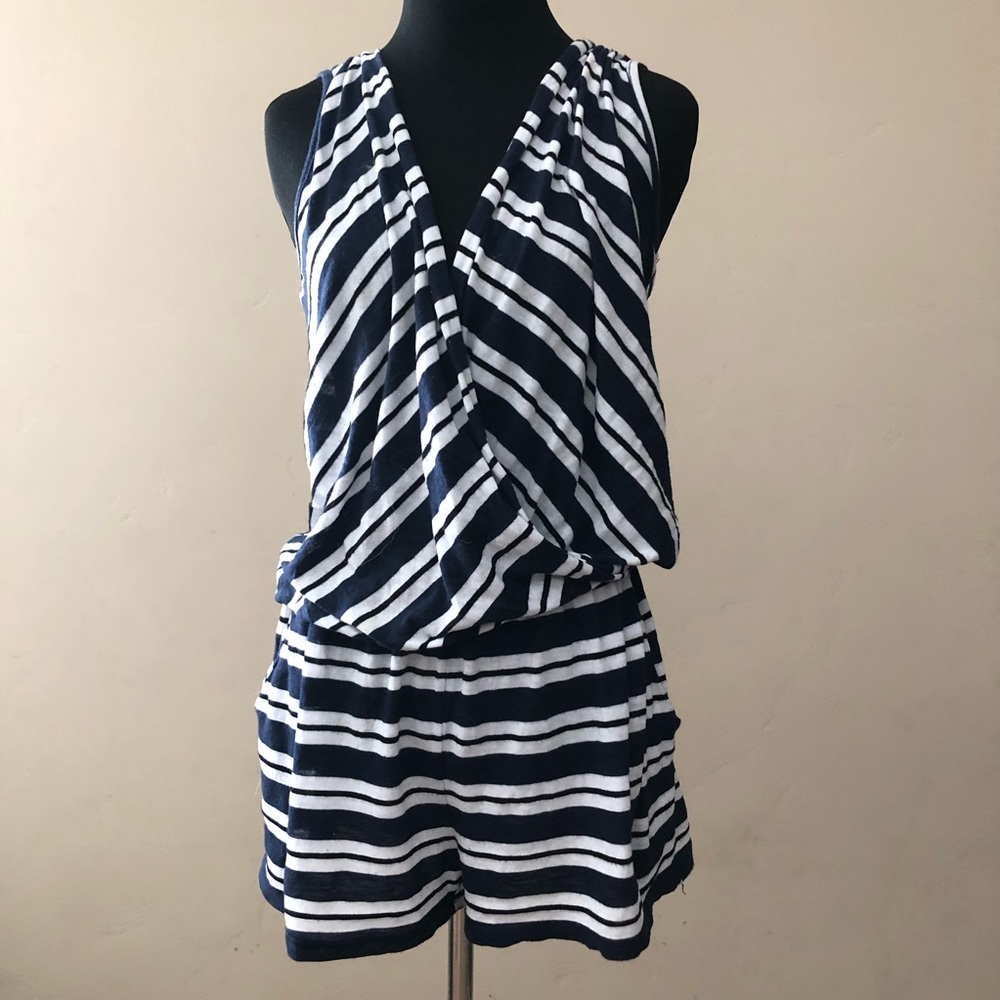Chic Striped Romper by Michael Stars